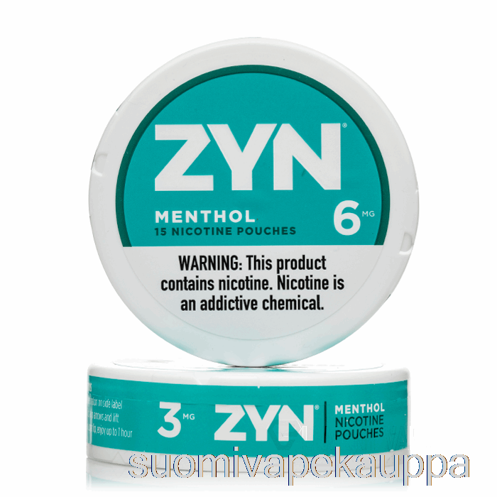 Vape Netistä Zyn Nikotiinipussit - Mentoli 3mg (5 Kpl)